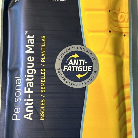 MEGA Comfort Insole Personal Anti Fatigue Mat (Dual Layered Memory Foam) Size 12 - Picture 3 of 9